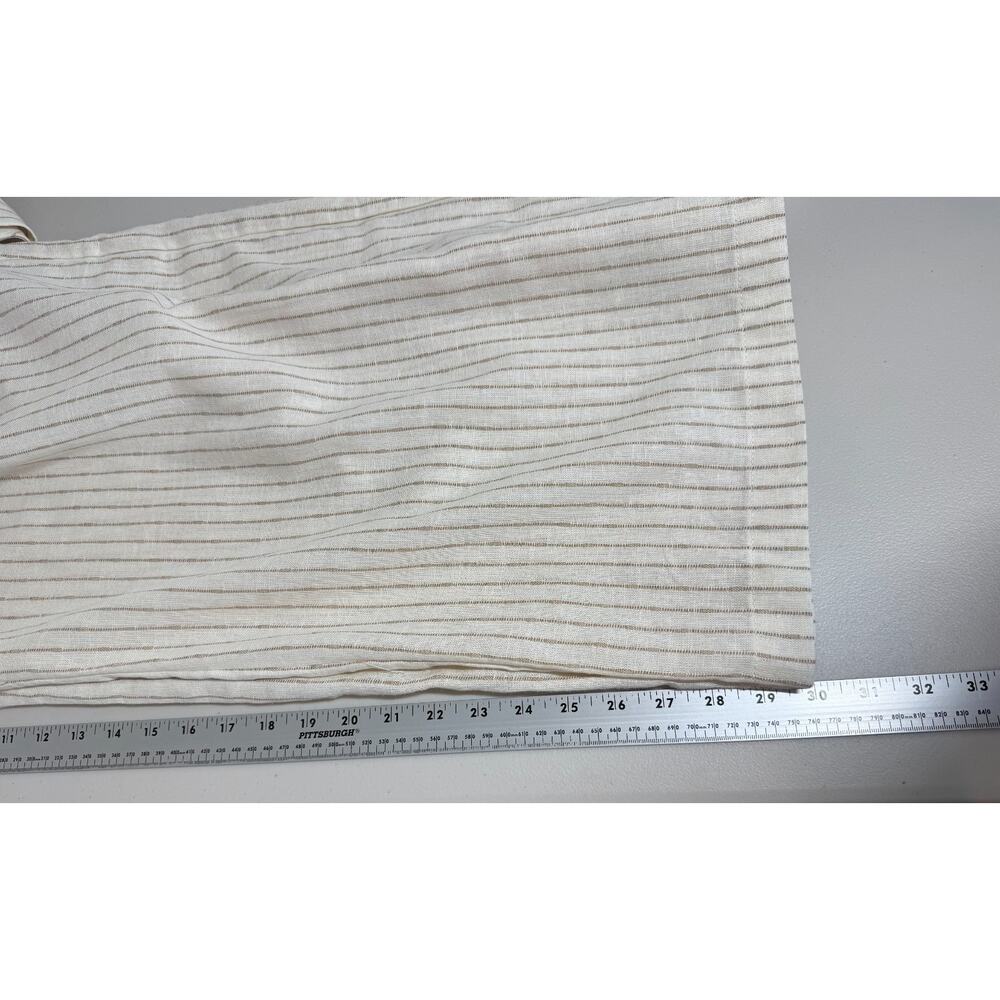 NEW Lane Bryant Linen Blend Pinstripe Wide Leg Pants Size 24R Belt Office Travel - Picture 10 of 12
